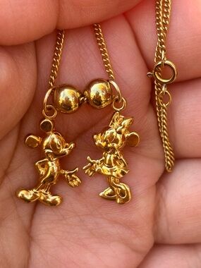 Vintage 14k Gold Filled Charm Necklace 18”